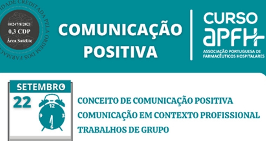 Curso APFH 2021 &ndash; Comunica&ccedil;&atilde;o Positiva acontece j&aacute; este m&ecirc;s