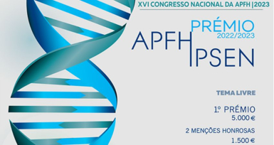 Pr&eacute;mio APFH/IPSEN: candidaturas at&eacute; 23 de setembro
