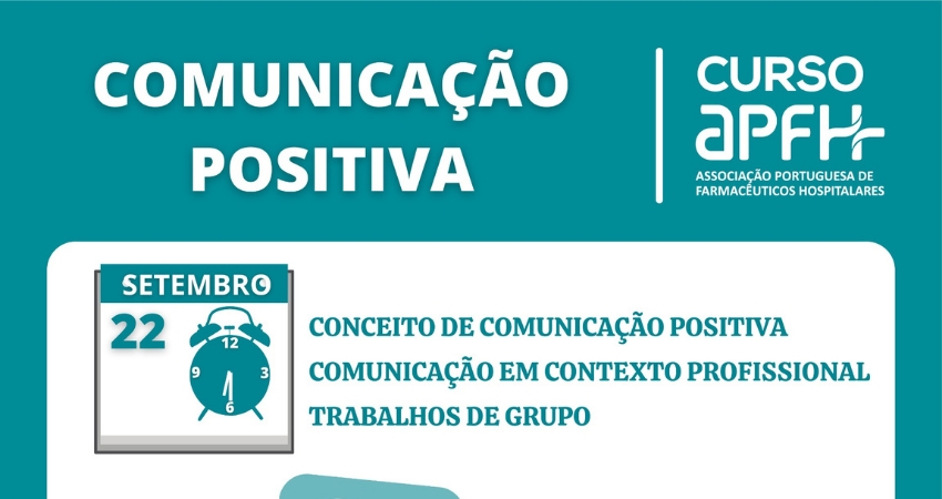 Marque na agenda: Curso APFH 2021 | Comunica&ccedil;&atilde;o Positiva