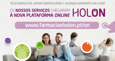 Farm&aacute;cias Holon lan&ccedil;am teleconsultas, apoio domicili&aacute;rio e chat na plataforma online HolON