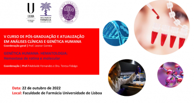 FFUL organiza o V Curso de P&oacute;s-Gradua&ccedil;&atilde;o e Atualiza&ccedil;&atilde;o em An&aacute;lises Cl&iacute;nicas e Gen&eacute;tica Humana