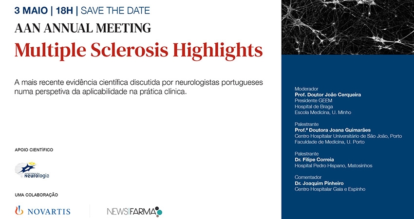 Marque na agenda: AAN ANNUAL MEETING | Multiple Sclerosis Highlights