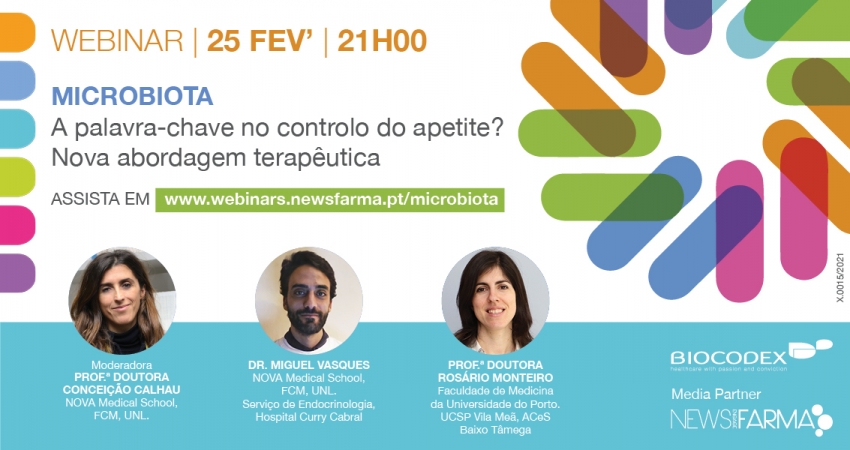 Assista ao webinar "Microbiota - A palavra-chave no controlo do apetite?"