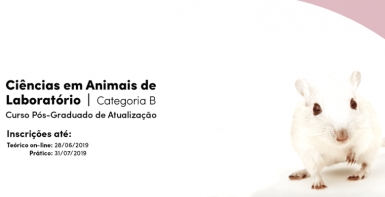 Inscri&ccedil;&otilde;es terminam amanh&atilde;: Curso p&oacute;s-graduado de Atualiza&ccedil;&atilde;o de Ci&ecirc;ncias em Animais de Laborat&oacute;rio
