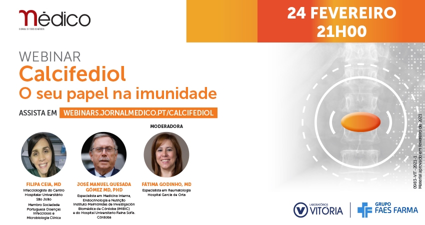 Saiba como pode assistir ao webinar &ldquo;Calcifediol, o seu papel na imunidade&rdquo;