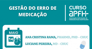 Curso da APFH sobre gest&atilde;o do erro de medica&ccedil;&atilde;o &eacute; j&aacute; este s&aacute;bado