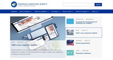 Ag&ecirc;ncia Europeia do Medicamento lan&ccedil;a novo site para melhorar experi&ecirc;ncia do utilizador