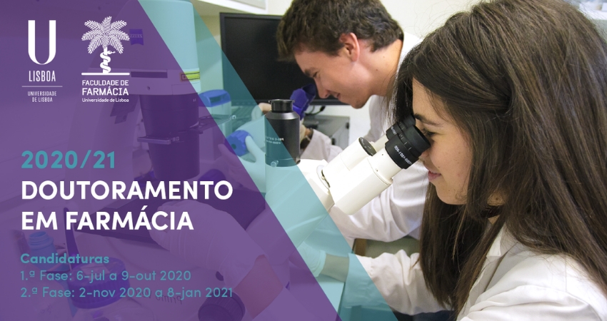 Candidaturas para o doutoramento em Farm&aacute;cia na FFUL continuam abertas