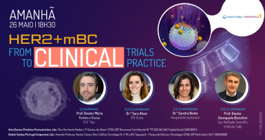 &Eacute; j&aacute; amanh&atilde; o webinar HER2 + mBC From Clinical Trials to Clinical Practice