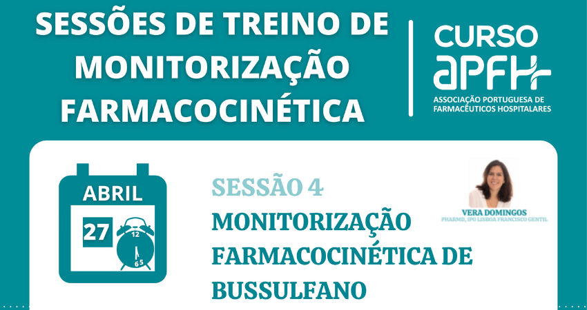 Curso APFH sobre monitoriza&ccedil;&atilde;o farmacocin&eacute;tica &eacute; j&aacute; dia 27 de abril