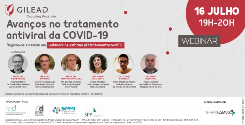 Webinar aborda os avan&ccedil;os no tratamento antiviral da COVID-19