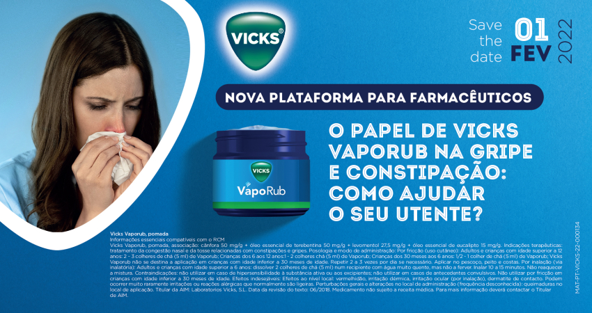 Gripes e constipa&ccedil;&otilde;es: o papel de Vicks Vaporub destacado em plataforma para farmac&ecirc;uticos