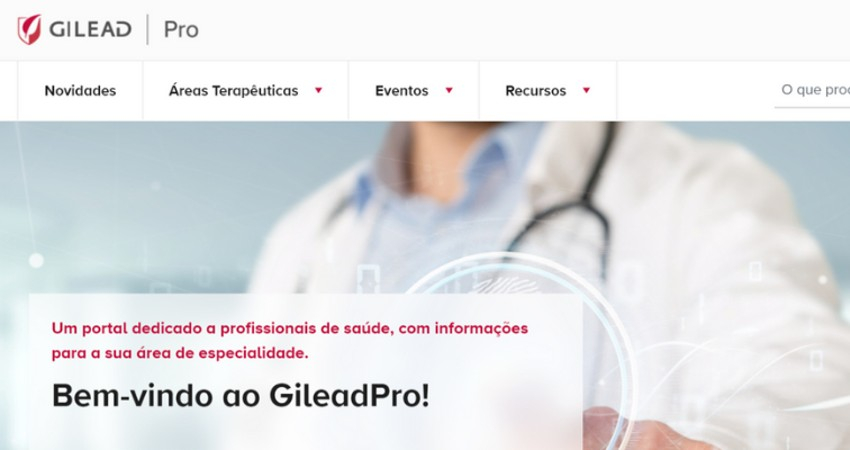 Gilead cria portal eletr&oacute;nico destinado a profissionais de sa&uacute;de
