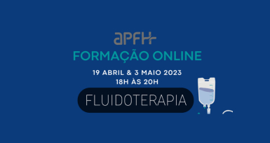 Forma&ccedil;&atilde;o online da APFH sobre fluidoterapia decorre em abril e maio