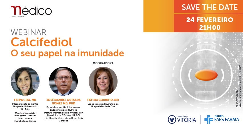 Marque na agenda: webinar &ldquo;Calcifediol, o seu papel na imunidade&rdquo;